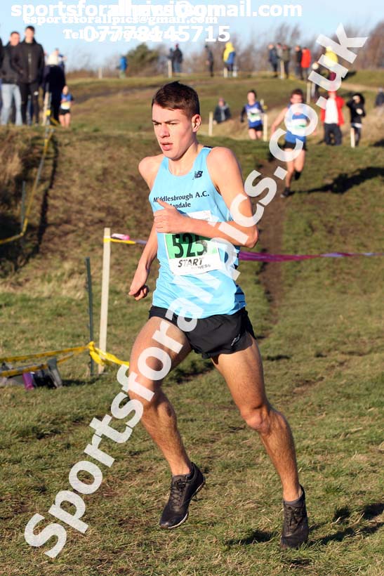 Mens under-20s North Eastern Cross Country, 2018 Northern Cross Country Champs., Wrekenton, Gateshead. Photo:  David T. Hewitson/Sports for All Pics